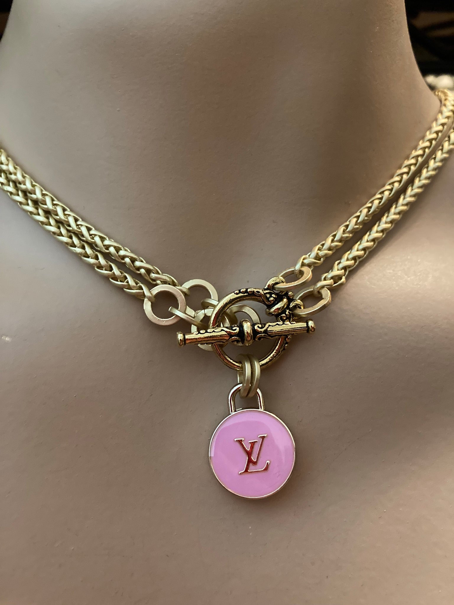 1” Louis Vuitton Button Necklace - Long or Short (Only 1 Left) –  suewoojewels