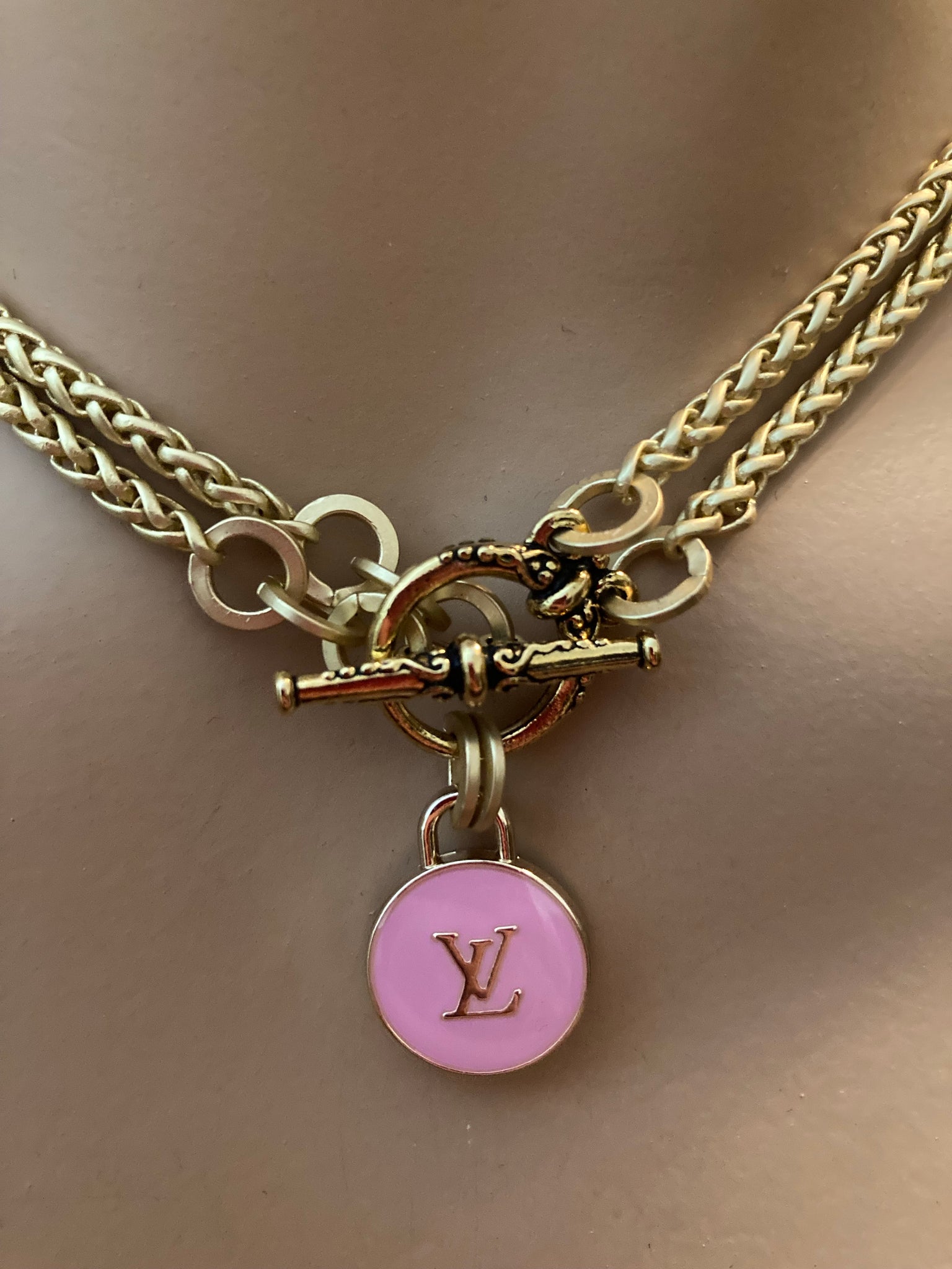 Louis Vuitton Reworked Logo Necklace