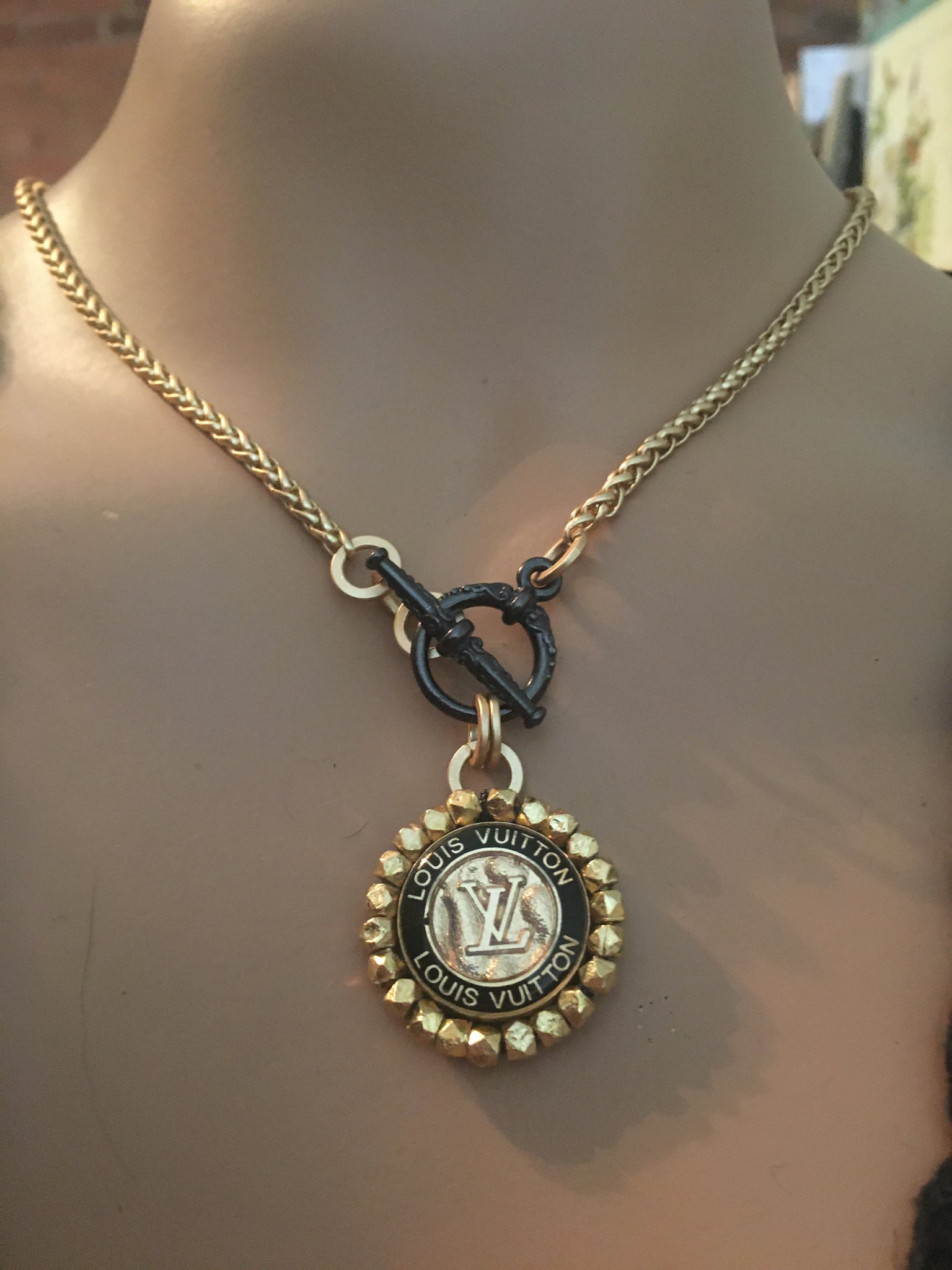 1” Louis Vuitton Button Necklace - Long or Short (Only 1 Left) –  suewoojewels