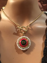 Vintage Gucci GG Button Necklace