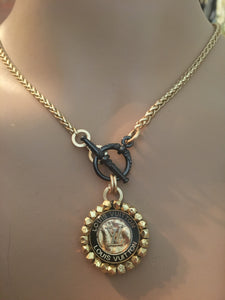 1” Louis V Button Necklace (ONLY 2 LEFT!)