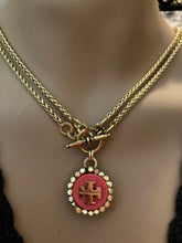 1” Orange Tory Burch Reversible Necklace (only1!)