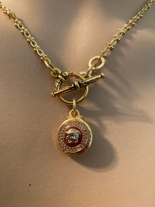 Versace Button Necklace